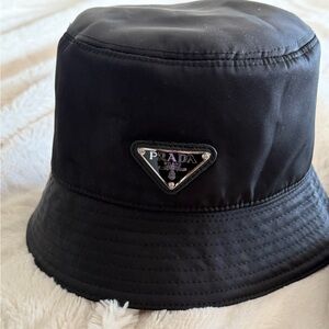 Prada Dark Gray Bucket Hat